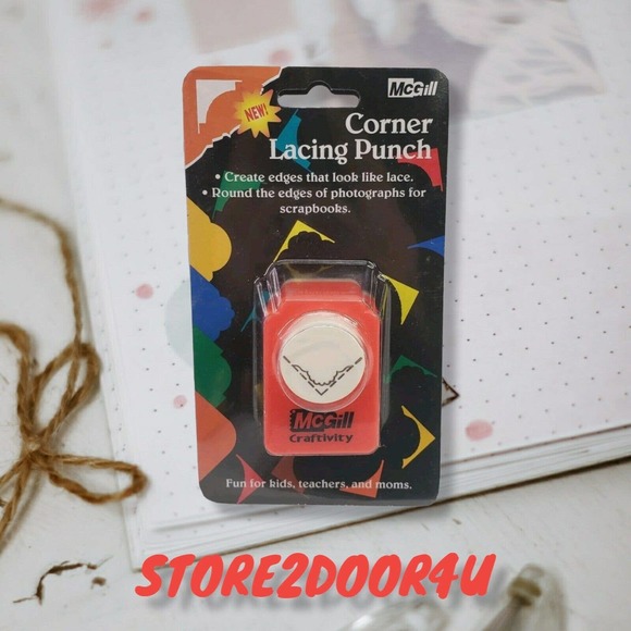 Corner Lacing Paper Punch McGill CRAFTIVITY!! NEW !! - Picture 1 of 5